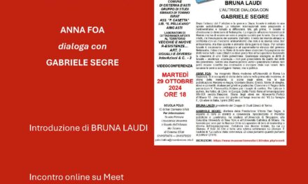 ANNA FOA PRESENTA “IL SUICIDIO DI ISRAELE”